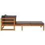 3-piece garden furniture set with dark gray cushions and acacia wood. by vidaXL, Garden sets - Ref: Foro24-3087279, Price: 36...