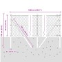Cerca Hexagonal  Verde 0.6x10 m Acero, Postes de Cerca  7 pcs Verde Ø32 mm 100 cm Acero Galvanizado | Foro24.es | Tu tienda online para hogar, jardín y más Foro24.es