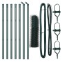 Cerca Hexagonal Verde 0.6x10 m Acero, Postes de Cerca 7 pcs Verde Ø32 mm 100 cm Acero Galvanizado by , fence posts - Ref: For...
