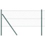 Cerca Hexagonal Verde 0.6x10 m Acero, Postes de Cerca 7 pcs Verde Ø32 mm 100 cm Acero Galvanizado by , fence posts - Ref: For...