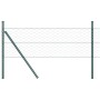 Cerca Hexagonal  Verde 1x10 m de Acero, Postes de Cerca  7 pcs Verde Ø32 mm 150 cm Acero Galvanizado | Foro24.es | Tu tienda online para hogar, jardín y más Foro24.es