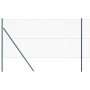 Cerca Hexagonal Verde 1,4x10 m Acero, Postes de cerca 7 pcs Verde Ø32 mm 190 cm Acero Galvanizado by , fence posts - Ref: For...