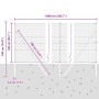 Cerca Hexagonal Verde 1.4x10 m Acero, Postes de Cerca 7 pcs Verde Ø32 mm 190 cm Acero Galvanizado by , fence posts - Ref: For...