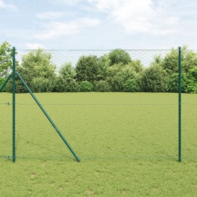 Cerca Hexagonal Verde 1.5x10 m de Acero, Postes