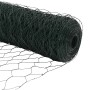 Cerca Hexagonal  Verde 1.5x10 m de Acero, Postes de Cerca  7 pcs Verdes Ø32 mm 200 cm de Acero Galvanizado | Foro24.es | Tu tienda online para hogar, jardín y más Foro24.es