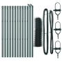 Cerca Hexagonal Verde 0.4x25 m Acero, Postes para Cercas 13 pcs Verde Ø32 mm 80 cm Acero Galvanizado by , fence posts - Ref: ...
