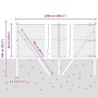 Cerca Hexagonal Verde 0.6x25 m Acero, Postes de Cerca 13 pcs Verde Ø32 mm 100 cm Acero Galvanizado by , fence posts - Ref: Fo...