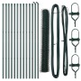Juego de Cercado Set de 2 Verde Metal 25 x 1.2 m Duradero by , fence posts - Ref: Foro24-3352678, Price: 123,40 €, Discount: %
