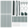 Juego de Cercado Set de 2 Verde Metal 25 x 1.2 m Duradero by , fence posts - Ref: Foro24-3352678, Price: 123,40 €, Discount: %