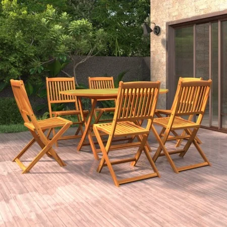 Juego de comedor de jardín 7 piezas madera maciza de acacia de vidaXL, Conjuntos de jardín - Ref: Foro24-3086999, Precio: 401...