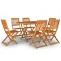 Garden dining set 7 pieces solid acacia wood by vidaXL, Garden sets - Ref: Foro24-3086999, Price: 418,30 €, Discount: %