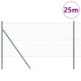 Cerca Hexagonal Verde 1.4x25 m Acero, Postes de Cerca 13 pcs Verde Ø32 mm 190 cm Acero Galvanizado by , fence posts - Ref: Fo...
