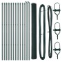 Juego de Cercas Juego de 2 Verde Acero, recubrimiento de PVC by , fence posts - Ref: Foro24-3352685, Price: 140,24 €, Discoun...
