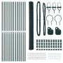 Juego de Cercas Juego de 2 Verde Acero, recubrimiento de PVC by , fence posts - Ref: Foro24-3352685, Price: 140,24 €, Discoun...