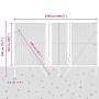 Juego de Cercas Juego de 2 Verde Acero, recubrimiento de PVC by , fence posts - Ref: Foro24-3352685, Price: 140,24 €, Discoun...