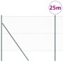 Cerca Hexagonal Verde 1.6x25 m Acero, Postes de Cerca 13 pcs Verde Ø32 mm 210 cm Acero Galvanizado de , Postes de cerca - Ref...