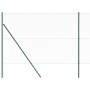 Cerca Hexagonal Verde 1.6x25 m Acero, Postes de Cerca 13 pcs Verde Ø32 mm 210 cm Acero Galvanizado de , Postes de cerca - Ref...
