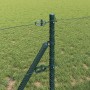 Cerca hexagonal Verde 0.6x50 m de acero, Postes de cerca 13 pcs Verde Ø32 mm 100 cm de acero galvanizado by , fence posts - R...