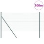 Valla Hexagonal Verde 1.2x100 m Acero, Postes de Valla 13 pcs Verde Ø32 mm 170 cm Acero Galvanizado by , fence posts - Ref: F...