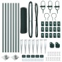 Cerca Hexagonal Verde 0.6x10 m Acero, Postes de Cerca con Punta 7 pcs Ø32 mm 80 cm Acero Galvanizado by , fence posts - Ref: ...