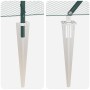 Cerca Hexagonal  Verde 0.8x10 m Acero, Postes de Cerca  con Punta 7 pcs Ø32 mm 100 cm Acero Galvanizado | Foro24.es | Tu tienda online para hogar, jardín y más Foro24.es