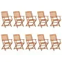 Garten-Essgruppe 11-teilig aus massivem Akazienholz von vidaXL, Gartensets - Ref: Foro24-3086975, Preis: 773,27 €, Rabatt: %