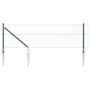 Cerca Hexagonal Verde 0.8x10 m Acero, Postes de Cerca con Punta 7 pcs Ø32 mm 100 cm Acero Galvanizado by , fence posts - Ref:...
