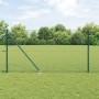 Valla Hexagonal Verde 1.2x10 m Acero, Postes de Valla con Anclaje 7 pcs Ø32 mm 140 cm Acero Galvanizado by , fence posts - Re...