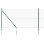 Valla Hexagonal Verde 1.2x10 m Acero, Postes de Valla con Anclaje 7 pcs Ø32 mm 140 cm Acero Galvanizado by , fence posts - Re...
