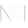 Cerca Hexagonal Verde 1.6x10 m Acero, Postes de Cerca con Punta 7 pcs Ø32 mm 180 cm Acero Galvanizado by , fence posts - Ref:...