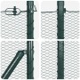 Cerca Hexagonal Verde 0.4x25 m Acero, Postes de Cerca con Clavo 13 pcs Ø32 mm 60 cm Acero Galvanizado by , fence posts - Ref:...
