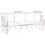 3-piece garden furniture with solid acacia wood cushions by vidaXL, Garden sets - Ref: Foro24-3087007, Price: 254,18 €, Disco...