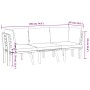 3-teiliges Gartenmöbel mit Kissen aus massivem Akazienholz von vidaXL, Gartensets - Ref: Foro24-3087007, Preis: 258,42 €, Rab...