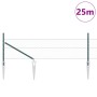 Cerca Hexagonal Verde 0,4x25 m de Acero , Postes de Cerca con Punta 13 pcs Ø32 mm 60 cm de Acero Galvanizado by , fence posts...