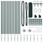 Juego de Vallas Set de 2 Verde bosque Metal recubierto de plástico von , Zaunpfosten - Ref: Foro24-3353082, Preis: 146,26 €, ...
