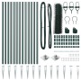Conjunto de cercas Conjunto de 2 Verde bosque Acero galvanizado by , fence posts - Ref: Foro24-3353084, Price: 143,71 €, Disc...