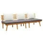 4-piece garden furniture set with solid acacia wood cushions by vidaXL, Garden sets - Ref: Foro24-3087010, Price: 520,11 €, D...