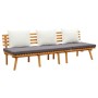 Gartenmöbel 4 Stück mit Kissen massivem Akazienholz von vidaXL, Gartensets - Ref: Foro24-3087010, Preis: 531,78 €, Rabatt: %