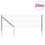 Cerca Hexagonal Verde 0.6x25 m Acero, Postes de Cerca con Pica 13 pcs Ø32 mm 80 cm Acero Galvanizado von , Zaunpfosten - Ref:...