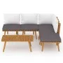 6-piece garden furniture set with solid acacia wood and cushions by vidaXL, Garden sets - Ref: Foro24-3087025, Price: 424,24 ...