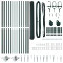Cerca Hexagonal Verde 1.4x25 m Acero, Postes de Cerca con Punta 13 pcs Ø32 mm 160 cm Acero Galvanizado by , fence posts - Ref...