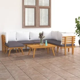 Garden furniture 8 pieces with cushions solid acacia wood by vidaXL, Garden sets - Ref: Foro24-3087017, Price: 644,93 €, Disc...