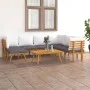 Gartenmöbel 8-teilig mit Kissen aus massivem Akazienholz von vidaXL, Gartensets - Ref: Foro24-3087017, Preis: 654,44 €, Rabat...