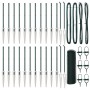 Cerca Hexagonal Verde 0.8x50 m Acero, Postes de Cerca con Anclaje de Pica 13 pcs Ø32 mm 100 cm Acero Galvanizado by , fence p...