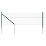 Cerca Hexagonal Verde 0.8x50 m Acero, Postes de Cerca con Anclaje de Pica 13 pcs Ø32 mm 100 cm Acero Galvanizado by , fence p...