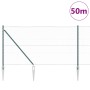 Cerca Hexagonal Verde 1x50 m Acero, Postes para Cerca con Punta 13 pcs Ø32 mm 120 cm Acero Galvanizado by , fence posts - Ref...