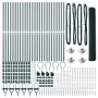 Cerca Hexagonal Verde 1.2x50 m Acero, Postes de Cerca con Punta 13 pcs Ø32 mm 140 cm Acero Galvanizado by , fence posts - Ref...