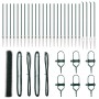 Cerca Hexagonal Verde 1.4x50 m Acero, Postes de Cerca con Pica 13 pcs Ø32 mm 160 cm Acero Galvanizado by , fence posts - Ref:...