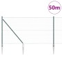 Cerca Hexagonal Verde 1.4x50 m Acero, Poste de Cerca con Punta 13 pcs Ø32 mm 160 cm Acero Galvanizado by , fence posts - Ref:...