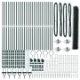 Cerca Hexagonal Verde 1.4x50 m Acero, Poste de Cerca con Punta 13 pcs Ø32 mm 160 cm Acero Galvanizado by , fence posts - Ref:...